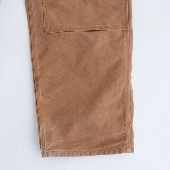 Dakota Tan Relaxed Fit Durable Thick Cotton Dungaree  Carpenter Style Pants - Picture 4 of 15